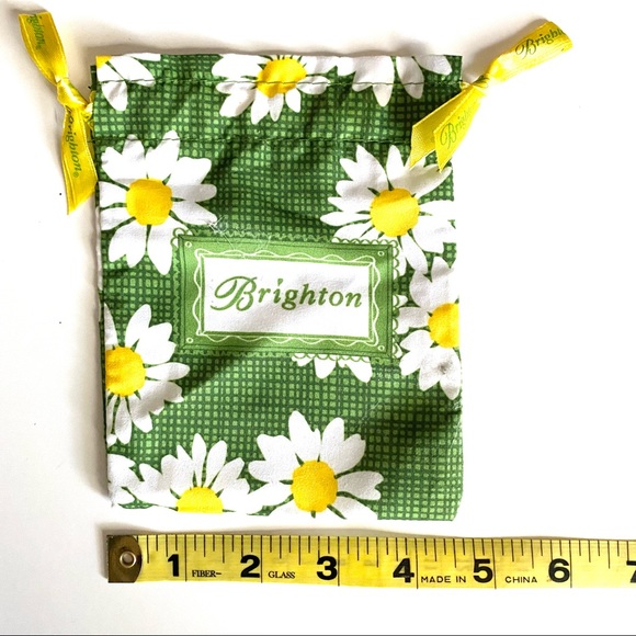 Brighton Fabric Keepsake Pouches black white/pink, green/yellow/white, blues - Picture 7 of 8